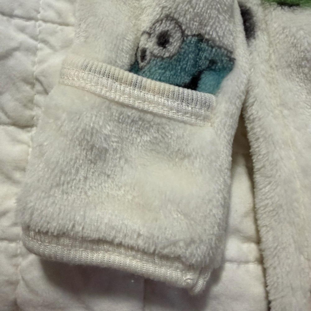 Sesame Street Fleece Baby Footie Sleeper w/ Covered Mittens size 0-3 Months NWOT - Picture 10 of 15